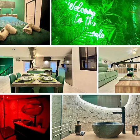 L'atypique Jungle - Hyper Centre - Refait A Neuf アパート ロシュフォール